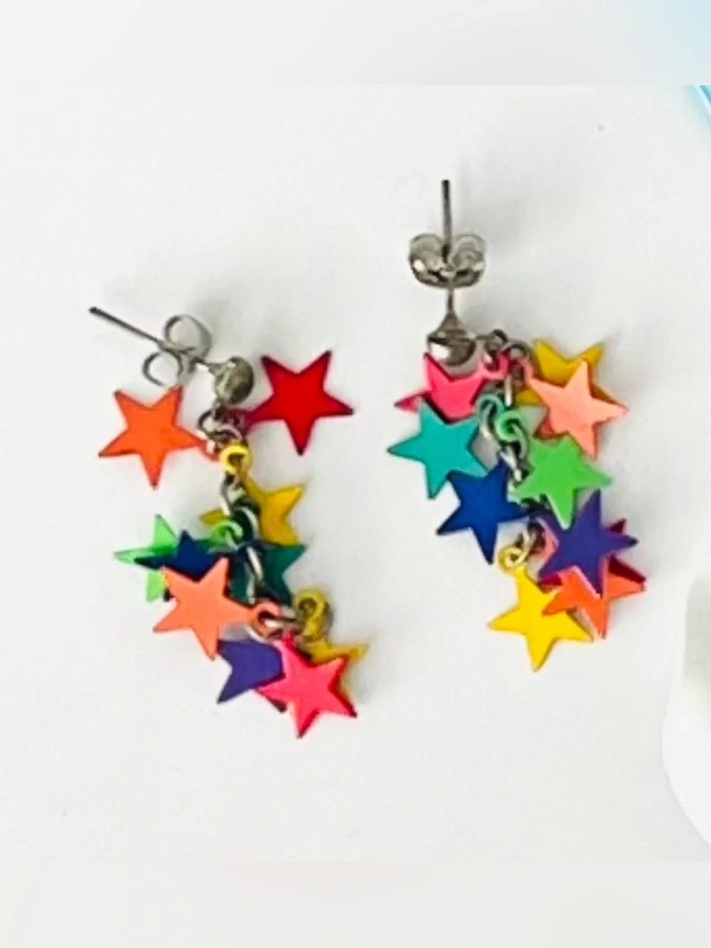 Colorful Fun Geometric Earrings - Picture 11 of 14